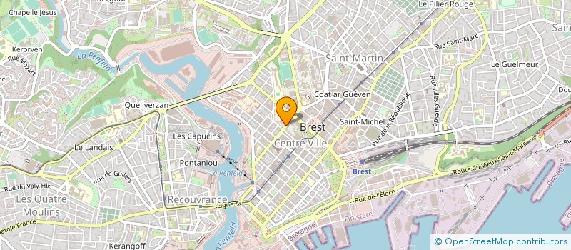 localisation de l'entreprise RESTAU ADMINIST SERV FISCAUX à BREST