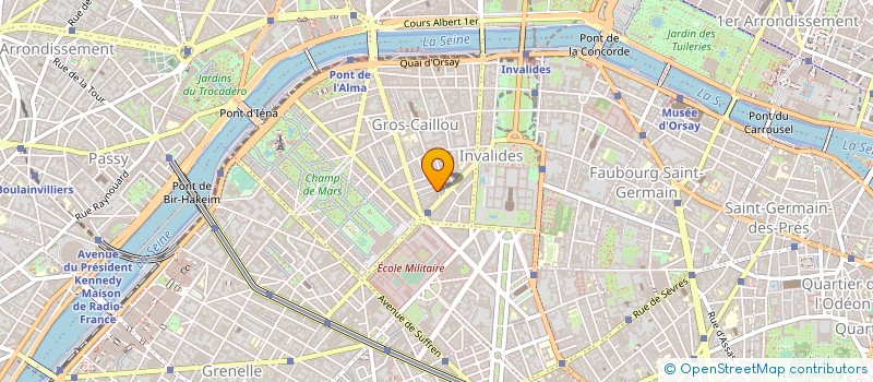 localisation de l'entreprise RESTAU INTER ENTR PARIS 7 ECOLE MILITA à PARIS