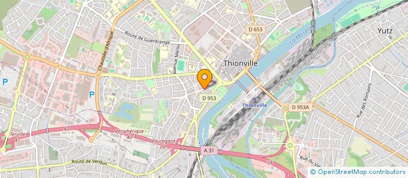 localisation de l'entreprise RESTAU INTER ENTREPRISE THIONVILLE POSTE à THIONVILLE