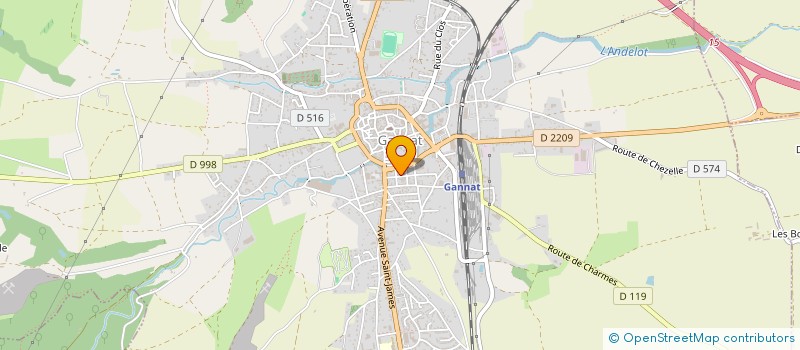 localisation de l'entreprise RESTAU REP GANNATOISE  GANNAT