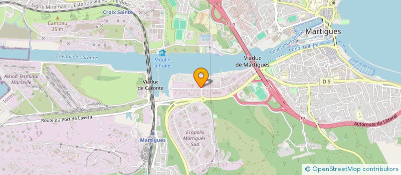 localisation de l'entreprise RESTAU ZONE  MARTIGUES