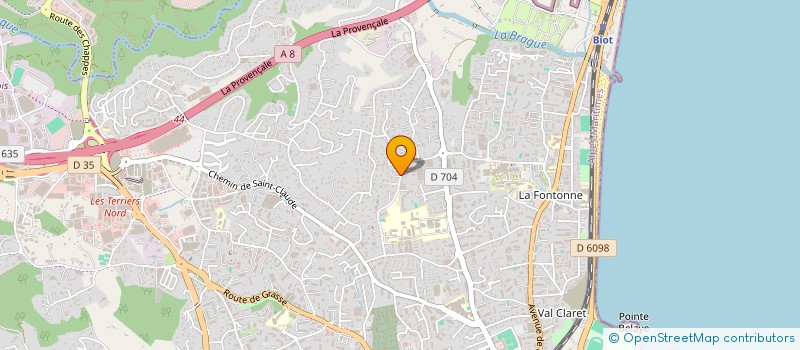 localisation de l'entreprise RESTAUDEAL SAS  ANTIBES