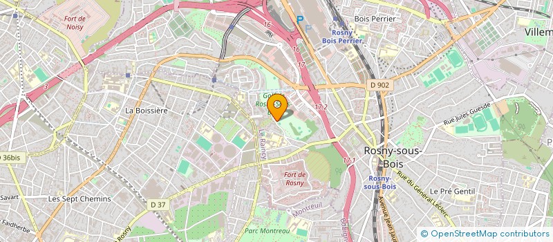 localisation de l'entreprise RESTAUGOLF DE ROSNY à ROSNY-SOUS-BOIS