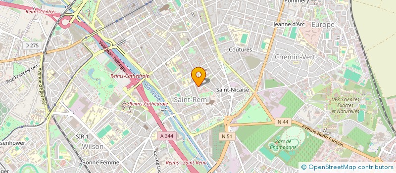 localisation de l'entreprise RESTAUR ADMIN SERVICES FISCAUX à REIMS