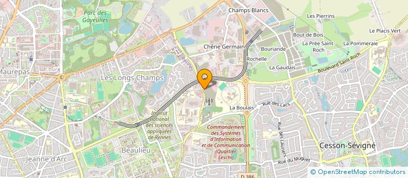 localisation de l'entreprise RESTAUR ADMINIS CESSON SEVIGNE à CESSON-SEVIGNE