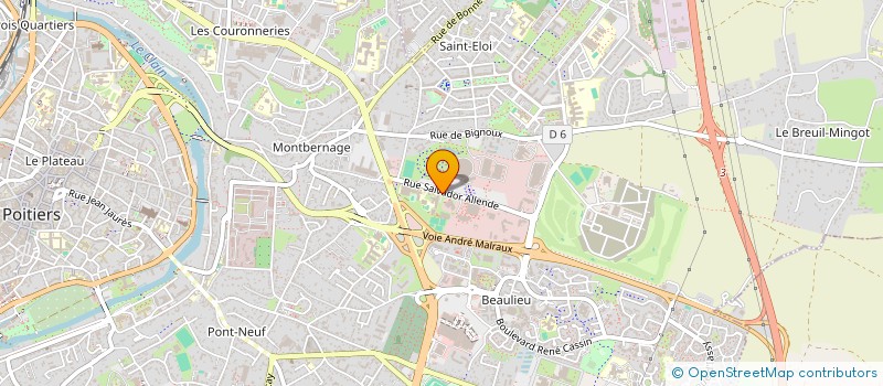 localisation de l'entreprise RESTAUR ADMINISTR CTRE REG INFORMATIQUE à POITIERS
