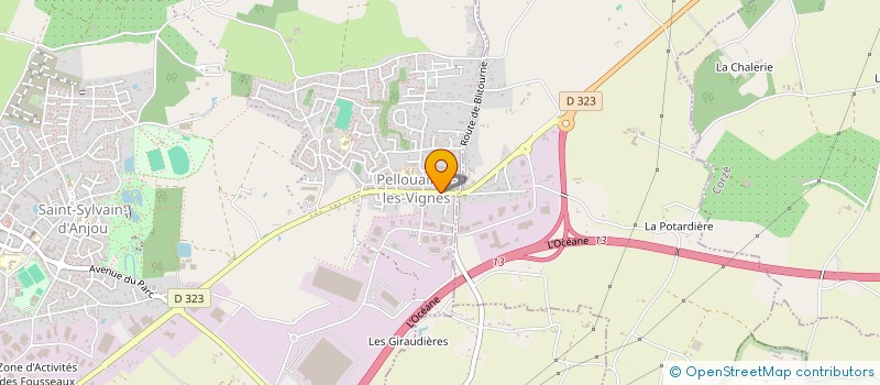 localisation de l'entreprise RESTAUR'AUTO à VERRIERES-EN-ANJOU