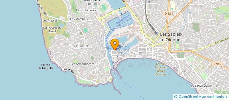 localisation de l'entreprise RESTAURANT 22 QUAI GUINE à LES SABLES D'OLONNE