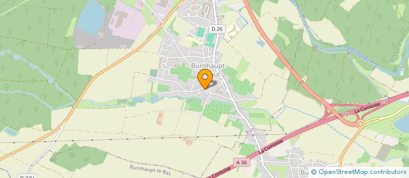 localisation de l'entreprise RESTAURANT A LA COURONNE  BURNHAUPT-LE-HAUT