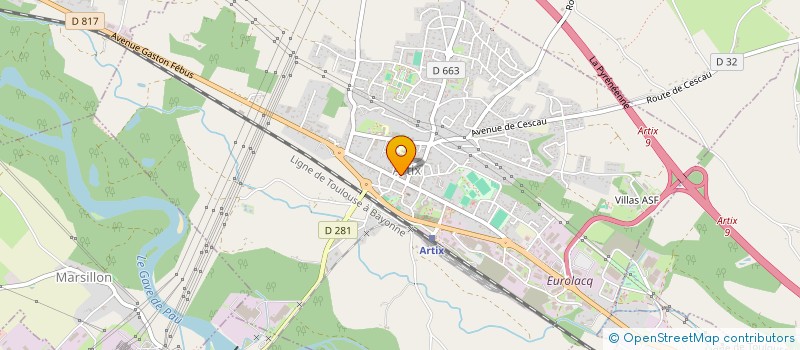 localisation de l'entreprise RESTAURANT A TABLE  ARTIX