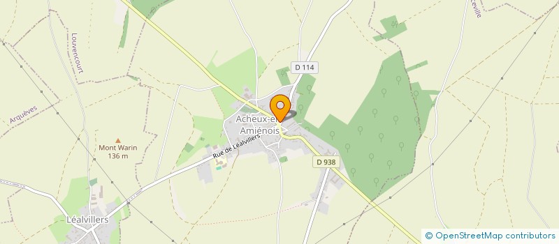 localisation de l'entreprise RESTAURANT ACHEUX à ACHEUX-EN-AMIENOIS