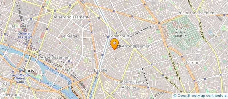 localisation de l'entreprise RESTAURANT ADM PARIS 11 POPINCOURT à PARIS