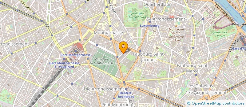 localisation de l'entreprise RESTAURANT ADMI PERS PTT RASPAIL 1ERE à PARIS