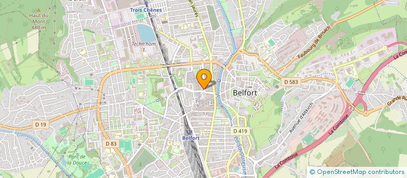 localisation de l'entreprise RESTAURANT ADMINISTRATIF DES PTT à BELFORT