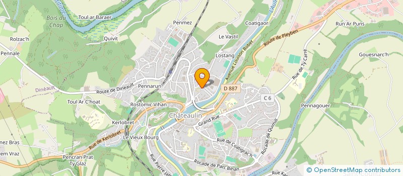 localisation de l'entreprise RESTAURANT ADMINISTRATIF DES SERVICES DES FINANCES DE CHATEAULIN à CHATEAULIN