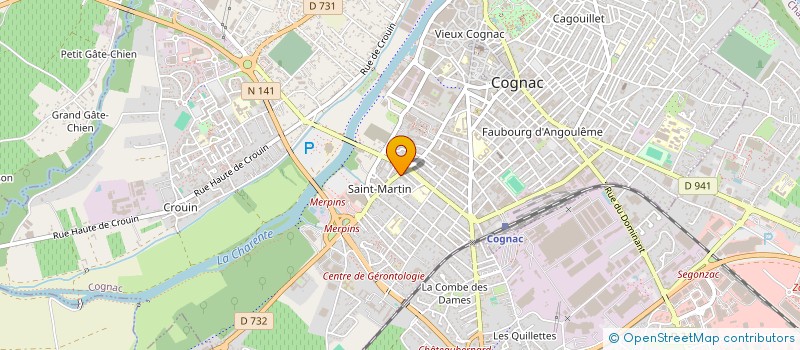 localisation de l'entreprise RESTAURANT ADMINISTRATIF DU 11 RUE DE PONS à COGNAC