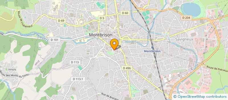 localisation de l'entreprise RESTAURANT ADMINISTRATIF MONTBRISON à MONTBRISON