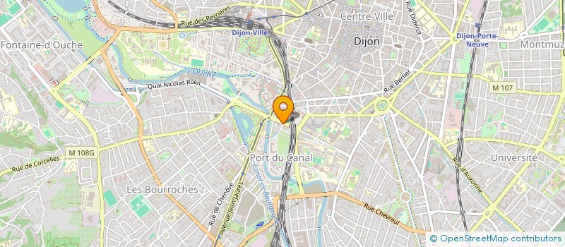 localisation de l'entreprise RESTAURANT ADMINISTRATIF P T T à DIJON