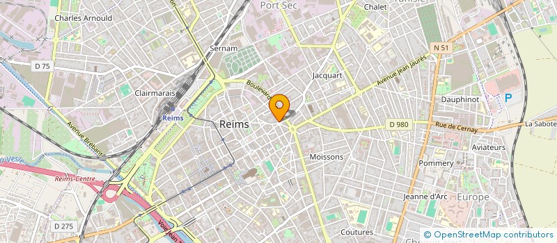 localisation de l'entreprise RESTAURANT ADMINISTRATIF PTT à REIMS
