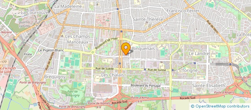 localisation de l'entreprise RESTAURANT ADMINISTRATIF PTT CRIMEE à RENNES