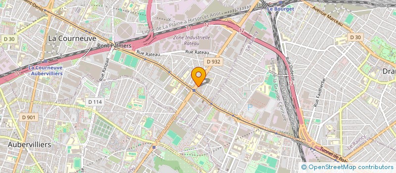 localisation de l'entreprise RESTAURANT ANNAPOORANI à LA COURNEUVE