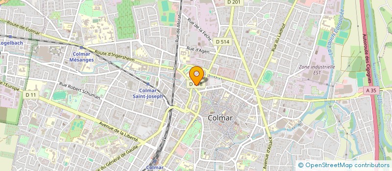 localisation de l'entreprise RESTAURANT AU CANON D OR  COLMAR