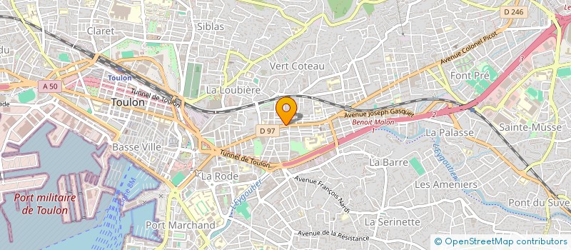localisation de l'entreprise RESTAURANT AUX TROIS MURIERS à TOULON