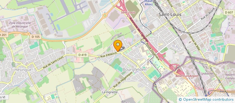 localisation de l'entreprise RESTAURANT BELLE VUE  SAINT-LOUIS