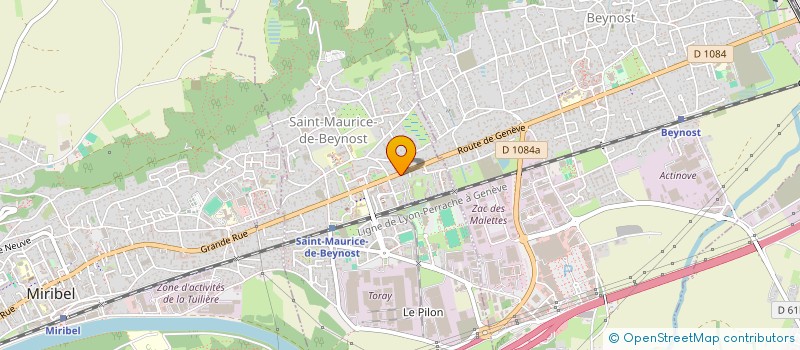 localisation de l'entreprise RESTAURANT BEYNOST à SAINT-MAURICE-DE-BEYNOST