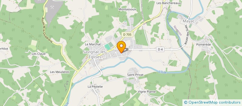 localisation de l'entreprise RESTAURANT CAMPING DU MOULIN à SAVIGNAC-LES-EGLISES