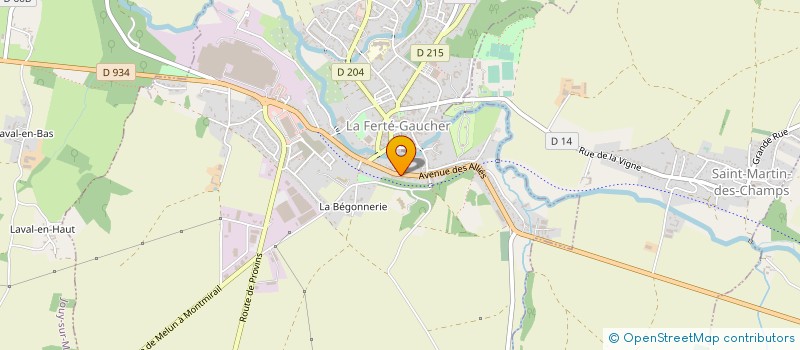 localisation de l'entreprise RESTAURANT CHEZ LES FILLES  LA FERTE-GAUCHER