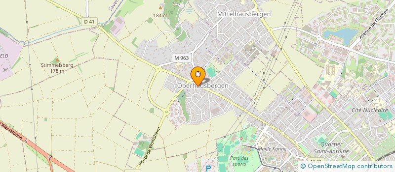 localisation de l'entreprise RESTAURANT CHEZ MARLYSE SARL  OBERHAUSBERGEN