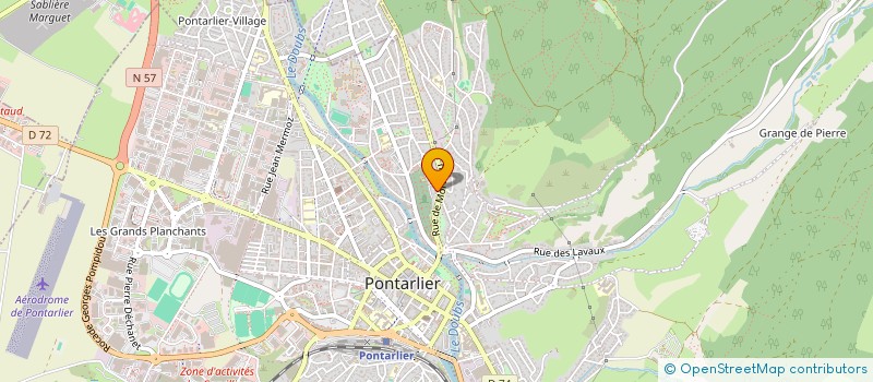 localisation de l'entreprise RESTAURANT CHEZ MAUD  PONTARLIER