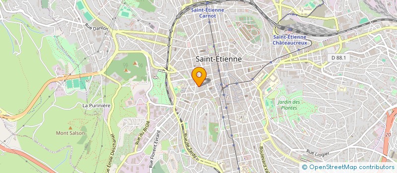 localisation de l'entreprise RESTAURANT CHEZ NASRI  SAINT-ETIENNE