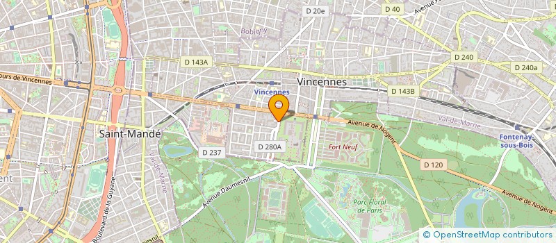 localisation de l'entreprise RESTAURANT CLUB DU CHATEAU à VINCENNES