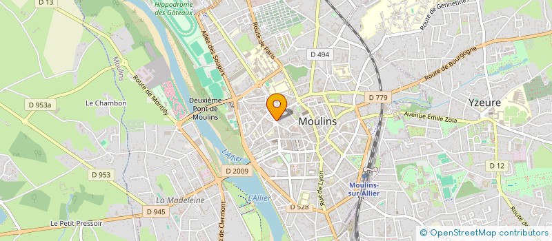 localisation de l'entreprise RESTAURANT CREPERIE CHEZ GEORGETTE à MOULINS