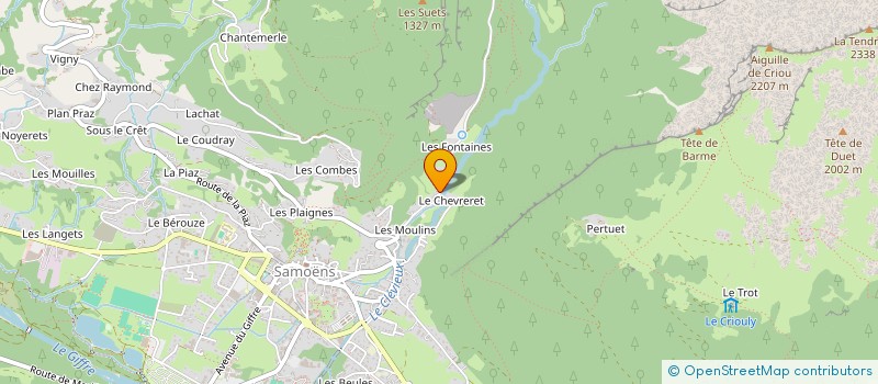 localisation de l'entreprise RESTAURANT CURNIER à SAMOENS