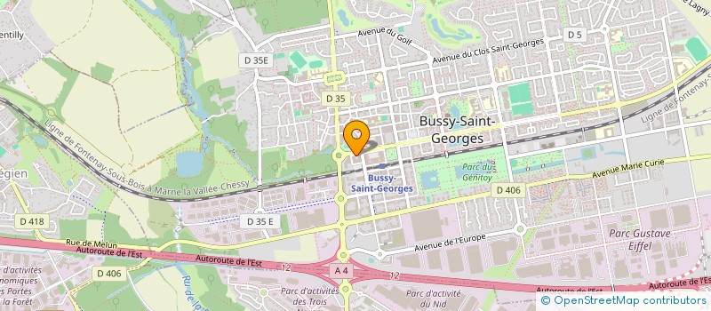 localisation de l'entreprise RESTAURANT DE L'AVENUE  BUSSY-SAINT-GEORGES