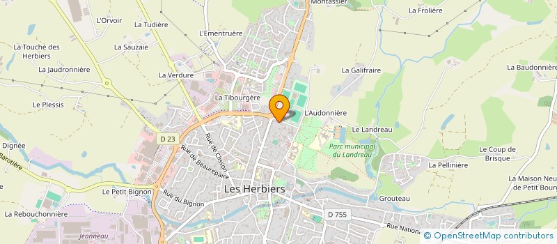 localisation de l'entreprise RESTAURANT DE L'HOTEL DES IMPOTS à LES HERBIERS