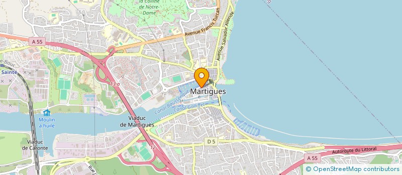 localisation de l'entreprise RESTAURANT DE L'ILE  MARTIGUES