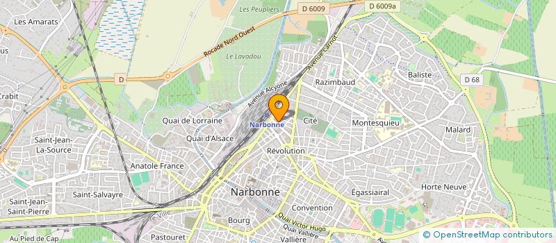 localisation de l'entreprise RESTAURANT DE LA GARE  NARBONNE