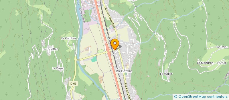 localisation de l'entreprise RESTAURANT DE LA GARE  LA BATHIE