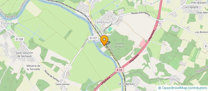 localisation de l'entreprise RESTAURANT DE LA GARE CHEZ BENJI  TAILLEBOURG