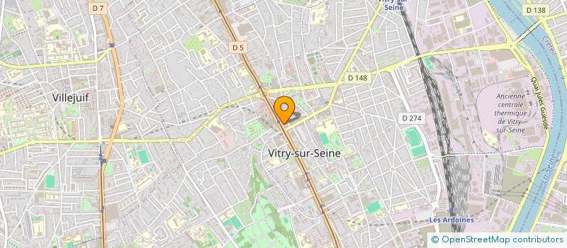 localisation de l'entreprise RESTAURANT DE LA MAIRIE  VITRY-SUR-SEINE