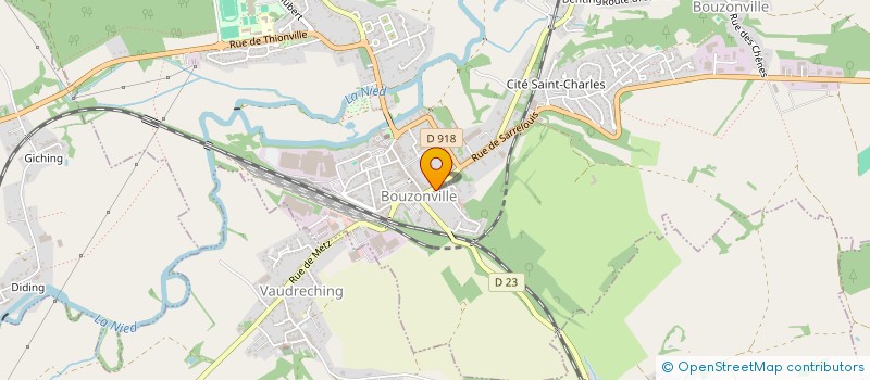 localisation de l'entreprise RESTAURANT DE LA NIED  BOUZONVILLE