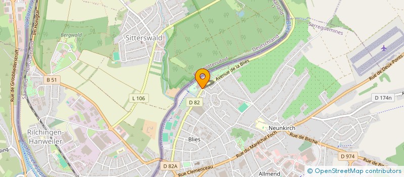 localisation de l'entreprise RESTAURANT DE LA PISCINE  SARREGUEMINES