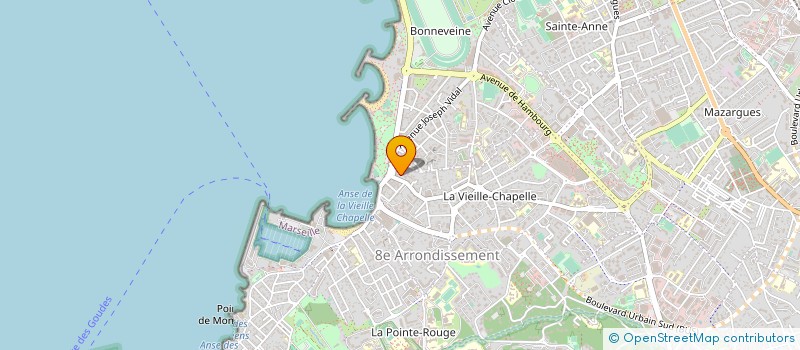 localisation de l'entreprise RESTAURANT DE LA POINTE ROUGE à MARSEILLE