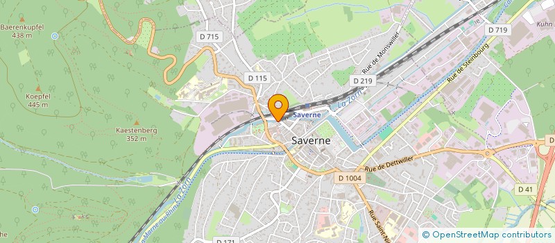 localisation de l'entreprise RESTAURANT DE LA ROSE  SAVERNE