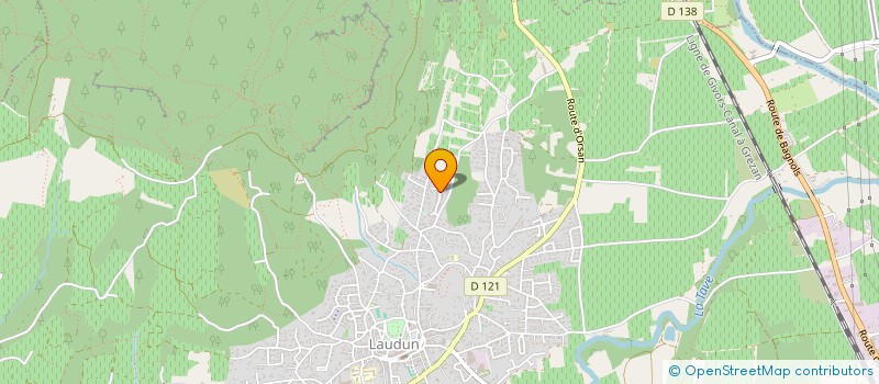 localisation de l'entreprise RESTAURANT DE LASCOURS  LAUDUN-L'ARDOISE