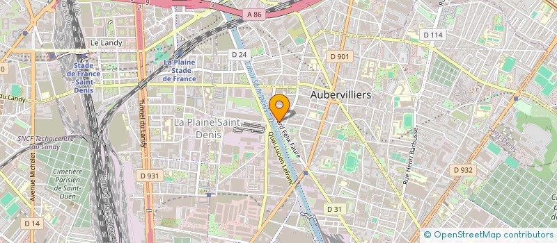 localisation de l'entreprise RESTAURANT DE TUNIS  AUBERVILLIERS